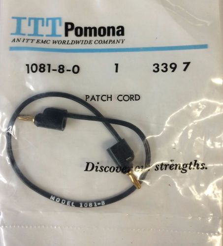 NIB Pomona 1081-8-0 Patch Cord