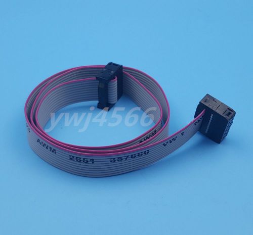1Pcs  IDC 10Pin Hard Drive Data Extension Wire Flat Ribbon Cable Connector 50cm