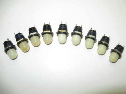 (9) vintage dialight series 162 panel mount indicator lights steampunk for sale
