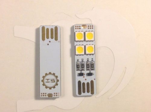 USB LED Light Warm White 5050 SMD Double-Sided USB Interface - US Shipper