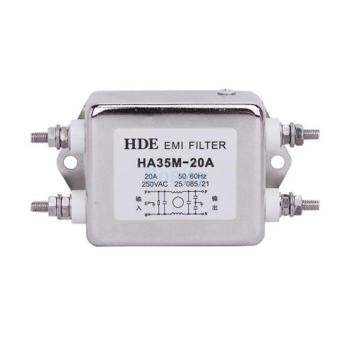 Power EMI Filter HA35M-20A 50/60Hz 250V AC for Data Cable USB hubs Printers CD