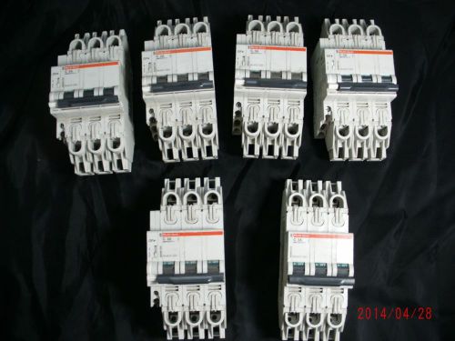 Lot of 8 schneider electric multi 9 c60 c3 a 480y/277v  electric circuit breaker for sale