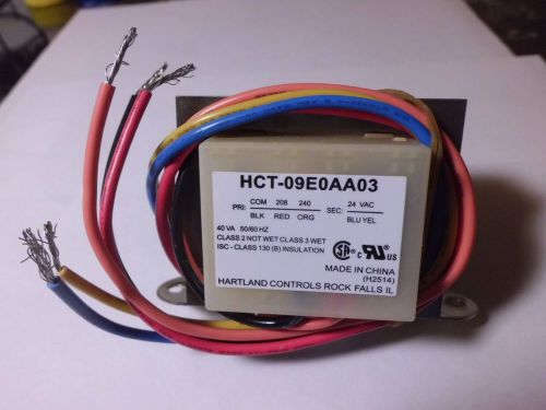 Hartland controls hct-09e0aa03 transformer 24v output for sale