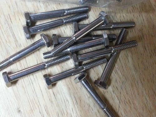 Hex head cap screws stainless steel 1/4-20  x 2 hx hd  lot of 50 for sale