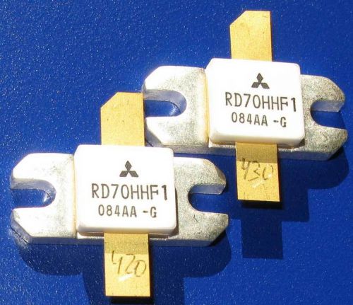 A pair of matched RD70HHF1 &#034;Original&#034; Mitsubishi RF MOSFET Transistor