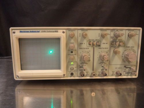 BECKMAN INDUSTRIAL 20MHZ OSCILLOSCOPE 9022 (AS IS)-