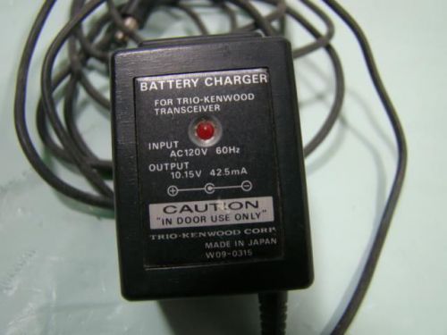 Battery charger for trio-kenwood transceiver input ac 120v 60hz output 10.15v for sale