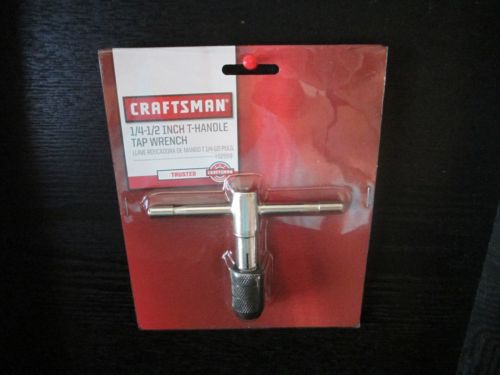 Craftsman 1/4-1/2 T-Handle steel tap wrench #52559
