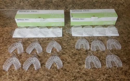 Two (2) Boxes of Medium Upper and Lower Dental Implant Impression Trays
