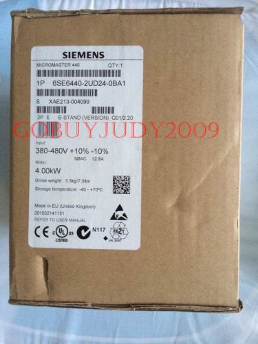 New in box Siemens Inverter 6SE6440-2UD24-0BA1 6SE64402UD240BA1 380V 4KW