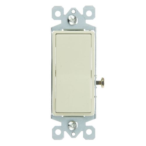 5PC. Decorator 15A Switches 3-Way Rocker Swtich AC Quiet Light Switch Ivory