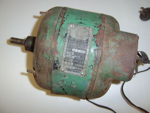 VINTAGE SUNLIGHT ELECTRICAL 1/4 HORSE POWER ELECTRIC MOTOR WORKS
