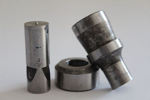 LOT OF 2 PUNCH DIE DI ACRO DIACRO ROPER WHITNEY .625 &#034; ROUND PUNCH SET PRESS 5/8