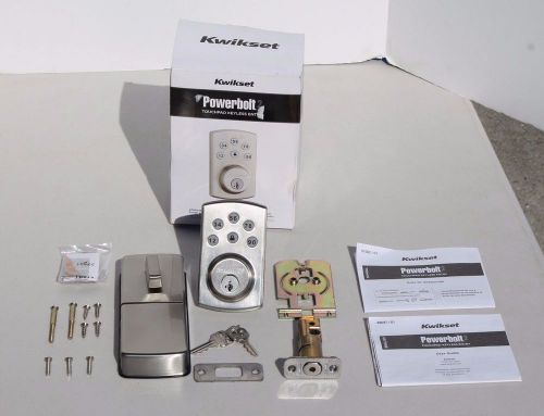 Kwikset powerbolt 2 touchpad keyless entry satin nickel 907 15 smt rcal rcs cp for sale