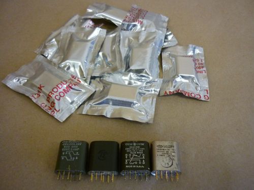 Lot of 10 electromagnetic relay 2pdt one position momentary nsn-5945-01-212-6574 for sale