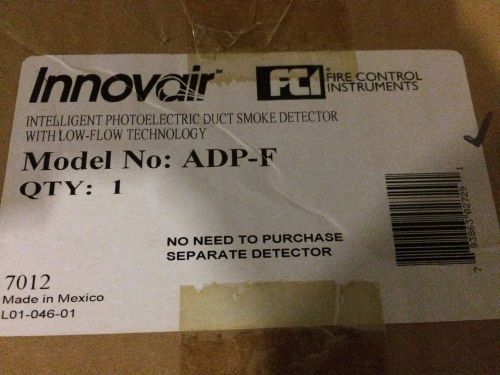 NEW Innovair ADP-F Intelligent Photoelectric Duct Smoke Detector w/Low-flow Tech