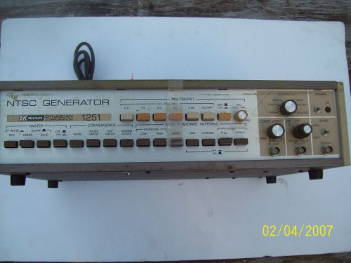B&amp;K MODEL 1251 NTSC GENERATOR-FOR PARTS OR NOT WORKING