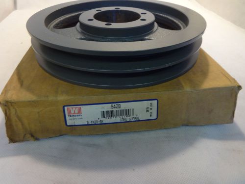 NEW IN BOX TB WOODS 942B 2 GROOVE PULLEY 9.4X2B-SK CONV SHEAVE