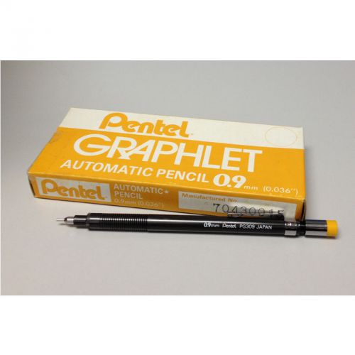 Pentel Graphlet PG309 0.9mm Mechanical Drafting Pencil Bulk Pack (12pcs) - Black