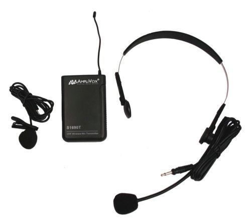 Amplivox sound systems lapel headset microphone for sale