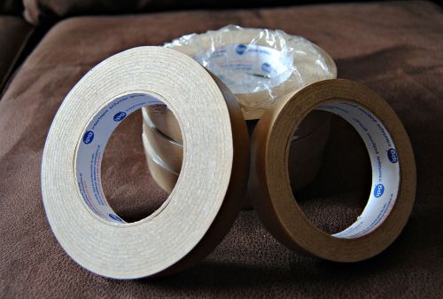 5 rolls Pressure Sensitive Kraft Tape 1&#034; x 60 yds 2 - partial rolls IPG