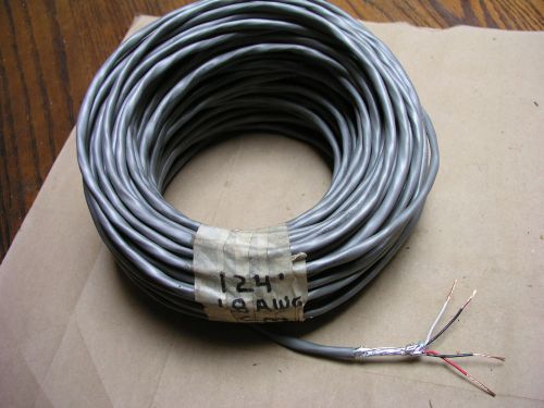 124 Feet  of 2 Pair,  18 AWG gauge, Shielded, Stranded Indoor Cable Wire, CM