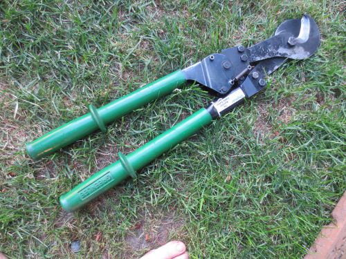 GREENLEE 756 RATCHET CABLE CUTTER CUTTERS HEAVY DUTY WIRE great condition
