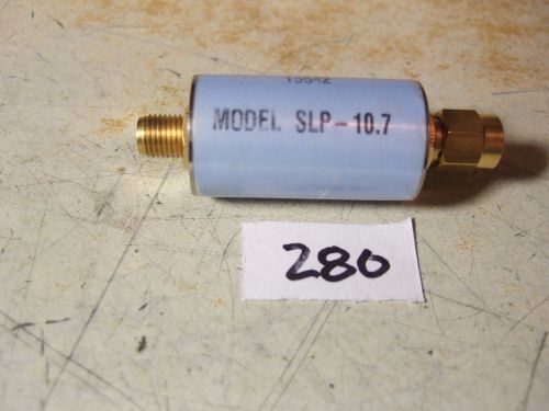 Low Pass Filter 10.7 MHz 50 Ohm SMA Mini Circuits SLP-10.7 Used.