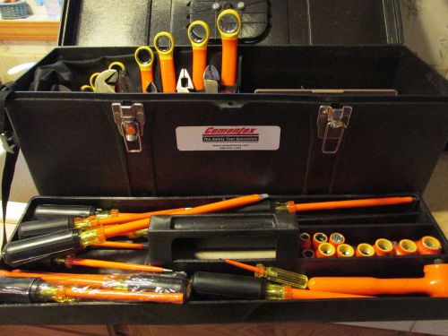 Cementex insulated electrical tool kit / set with toolbox, near mint