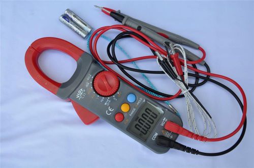 AC DC True RMS Clamp Meter Ammeter DMM+Capacitor Tester+Type K Thermocouple New