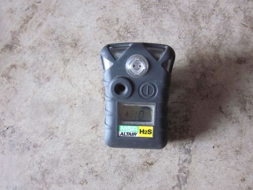 MSA ALTAIR Single Gas H2S Hydrogen Sulfide Detector USED NICE WORKS 10 MONTHS