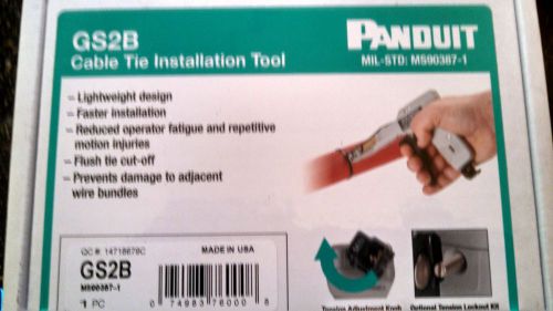 NIB Panduit GS2B Cable Tie Installation Tool