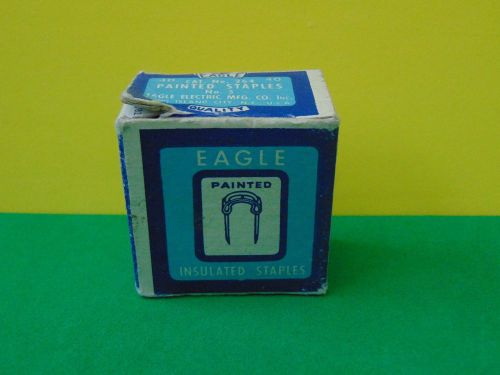 25 Vintage EAGLE Insulated Painted Staples No. 5