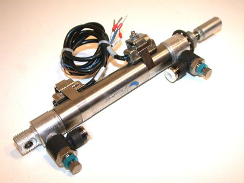 UP TO 3 AMERICAN 3&#034; STROKE STAINLESS AIR CYLINDERS 750DVS-3.00-4 -FREE SHIPPING