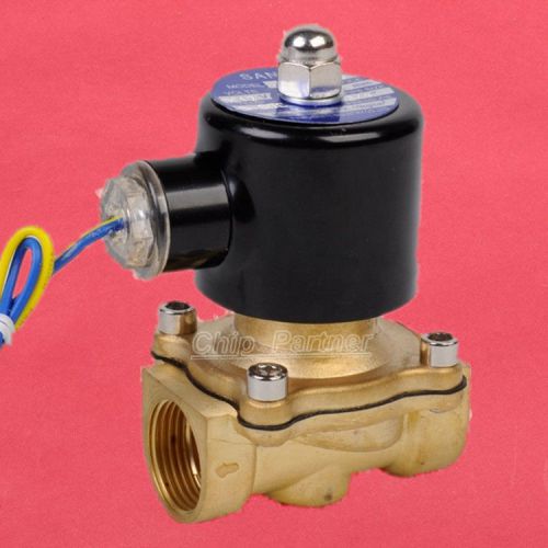 3/4&#034; electric solenoid valve 12v dc  air gas water normally closed  viton seal for sale