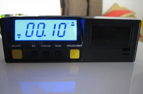 Digital bevel box protractor inclinometer 360 degree w/ blue back light &amp; magnet for sale