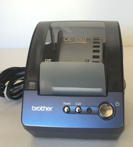 Brother QL-550 WORKING Label Thermal Printer w/cables and 1/3 Roll