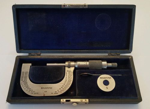 Vintage brown &amp; sharpe #48 micrometer in original box for sale