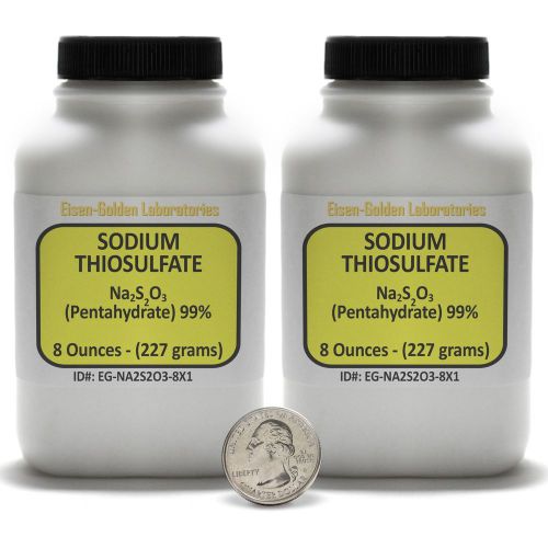 Sodium thiosulfate [na2s2o3] 99% acs grade powder 1 lb in two bottles usa for sale