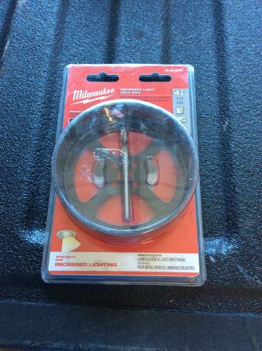 New milwaukee 4-3/8&#034; recessed light hole saw 49-56-0300 tool drill handyman for sale
