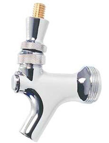 Draft warehouse chrome beer faucet with stainless steel lever for sale
