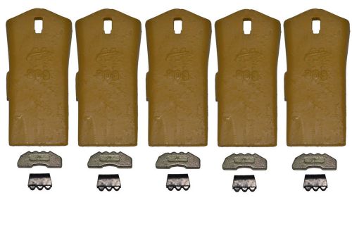 5-pack 30s esco style conical digging teeth w/locks &amp; pins for sale
