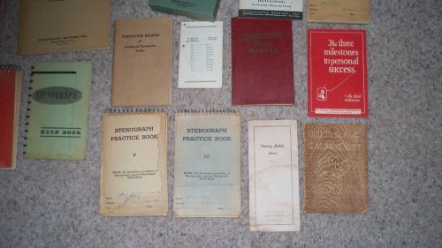 Vintage Stenotype Stenography  books &amp; cleaning kit unused