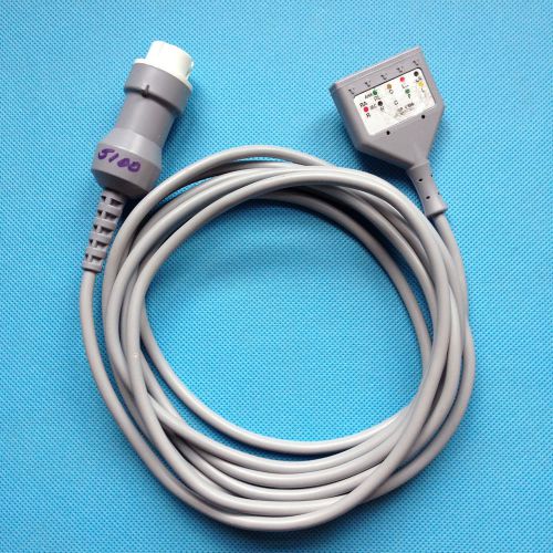 KENDALL MEDITRACE PATIENT CABLE D1585 ECG CABLE 5LEAD 12PIN/DIN