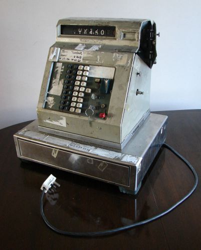 Old Vintage Retro Sweda Monroe Electronic Cash Register Till Model 46 &amp; Keys