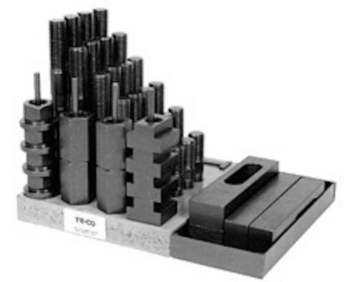 NOS TE-CO Milling Machine Clamp Kit: 9/16&#039;&#039; Table T-Slot x 1/2-13&#039;&#039; Stud 20505