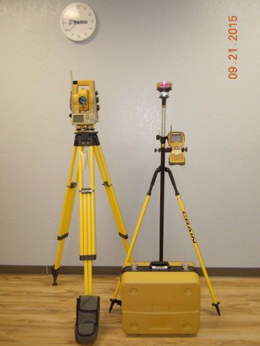 Topcon is-203 3&#034; sec robotic total station gun scanner reflectorless set fc-2500 for sale