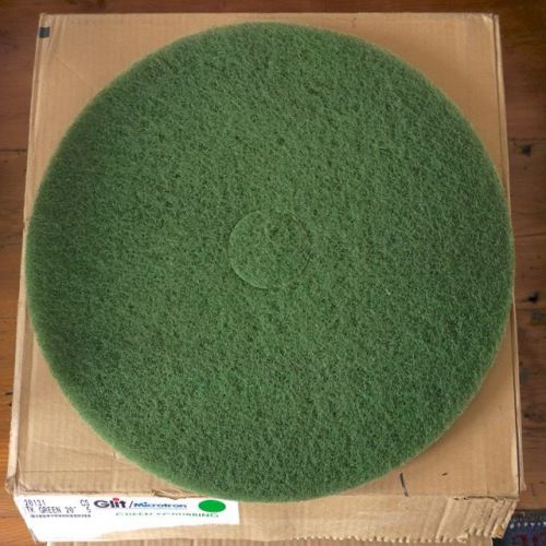 Box Lot of 4 NEW Glit Microtron Green Round Scrub Pads 20”