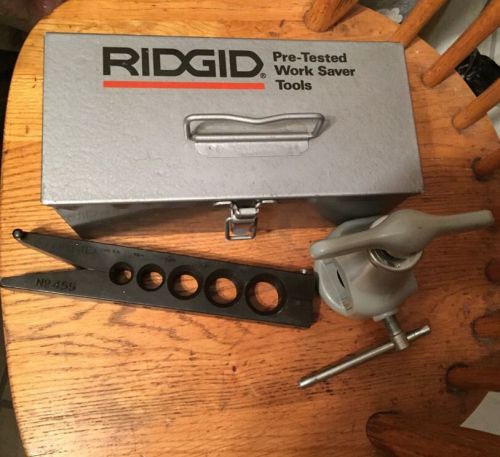 Ridgid Flaring Tool Model 455 1/2&#034; to 1&#034; / E-70-X W/ CASE