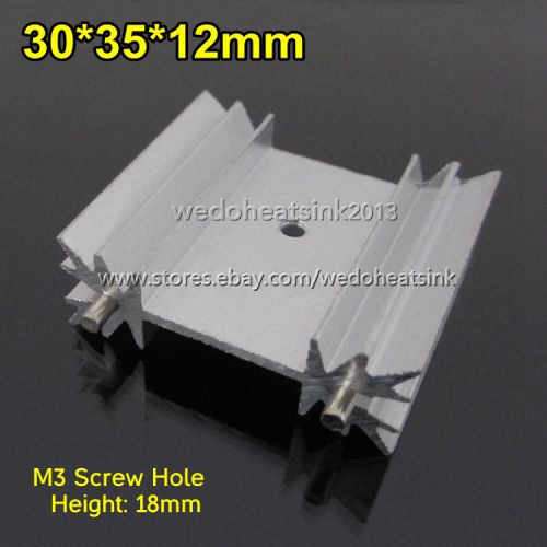 10pcs 30x35x12mm to-218, to-220 and to-247 heatsink for mosfet with radial fins for sale